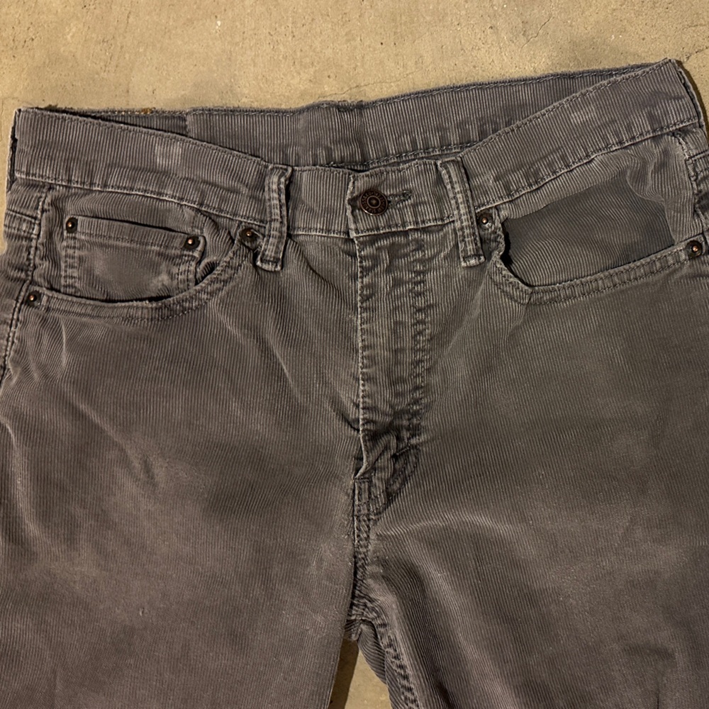 Gray Levi’s 514 Corduroy Pants - Picture 3 of 5